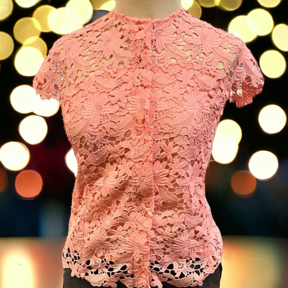NWT Paul & Joe Sister - Pink Lace Zip Top w/ Lining - US Size- 0